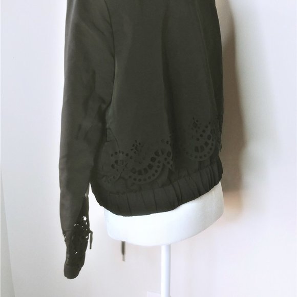 Kendall & Kylie Black Laser Cut Bomber Jac… - Picture 6 of 6